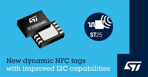 nfc tag ic i2c|st25dv i2c dynamic tags.